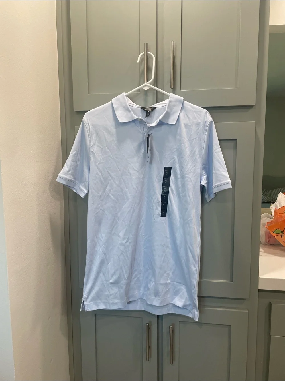 Banana Republic Light Blue Polo Shirt